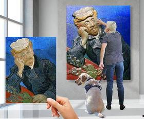 盲人网红画画